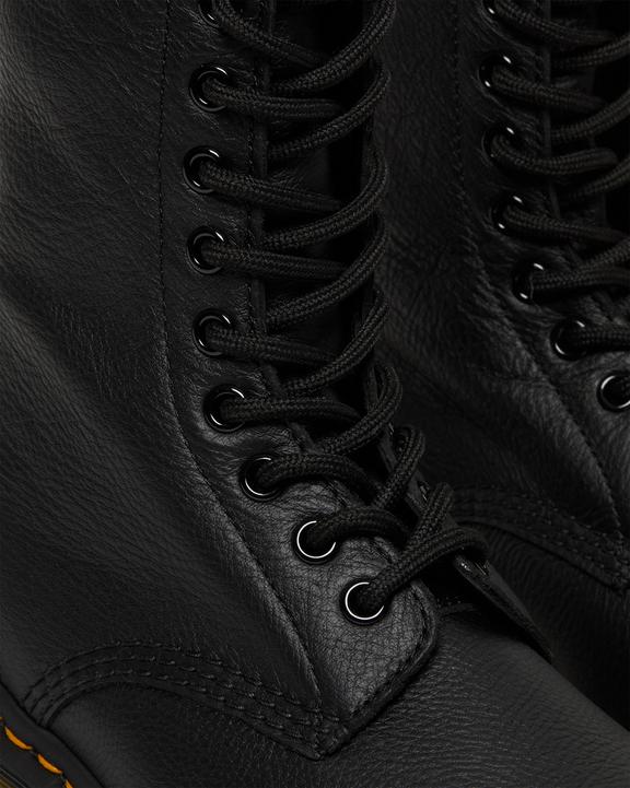 Dr Martens 1490 Virginia Leather Mid Calf Boots - Black