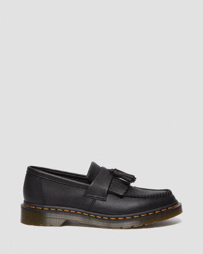 Dr Martens Adrian Women'S Virginia Leather Tassel Loafers - Black