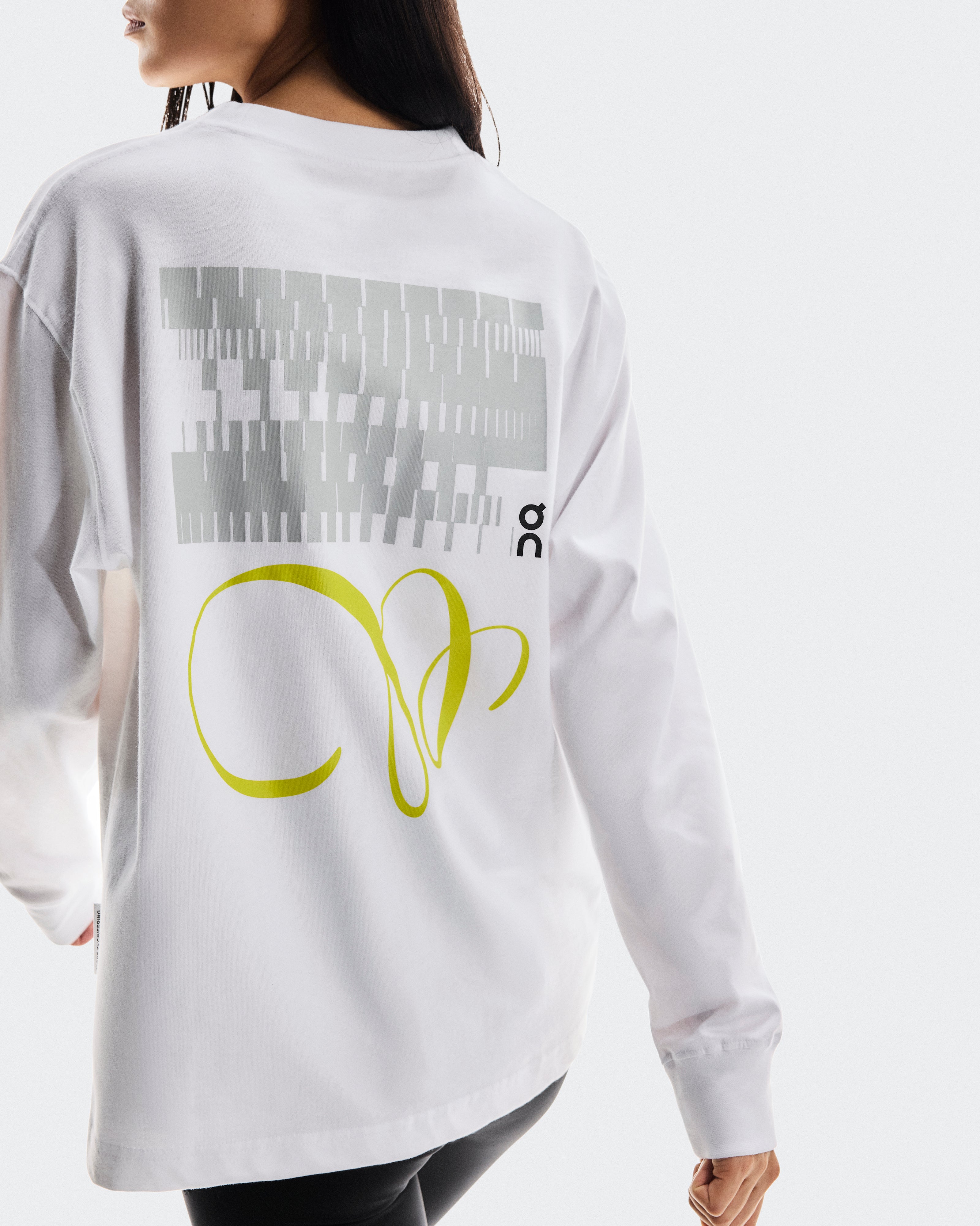 On Club Long-T Graphic White (Women'S)