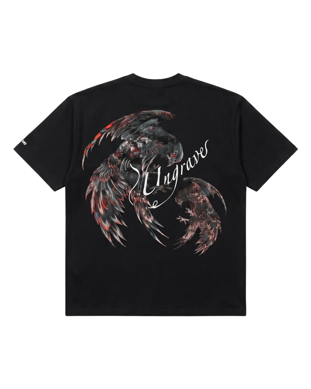 BLACK FALLEN WINGS TEE