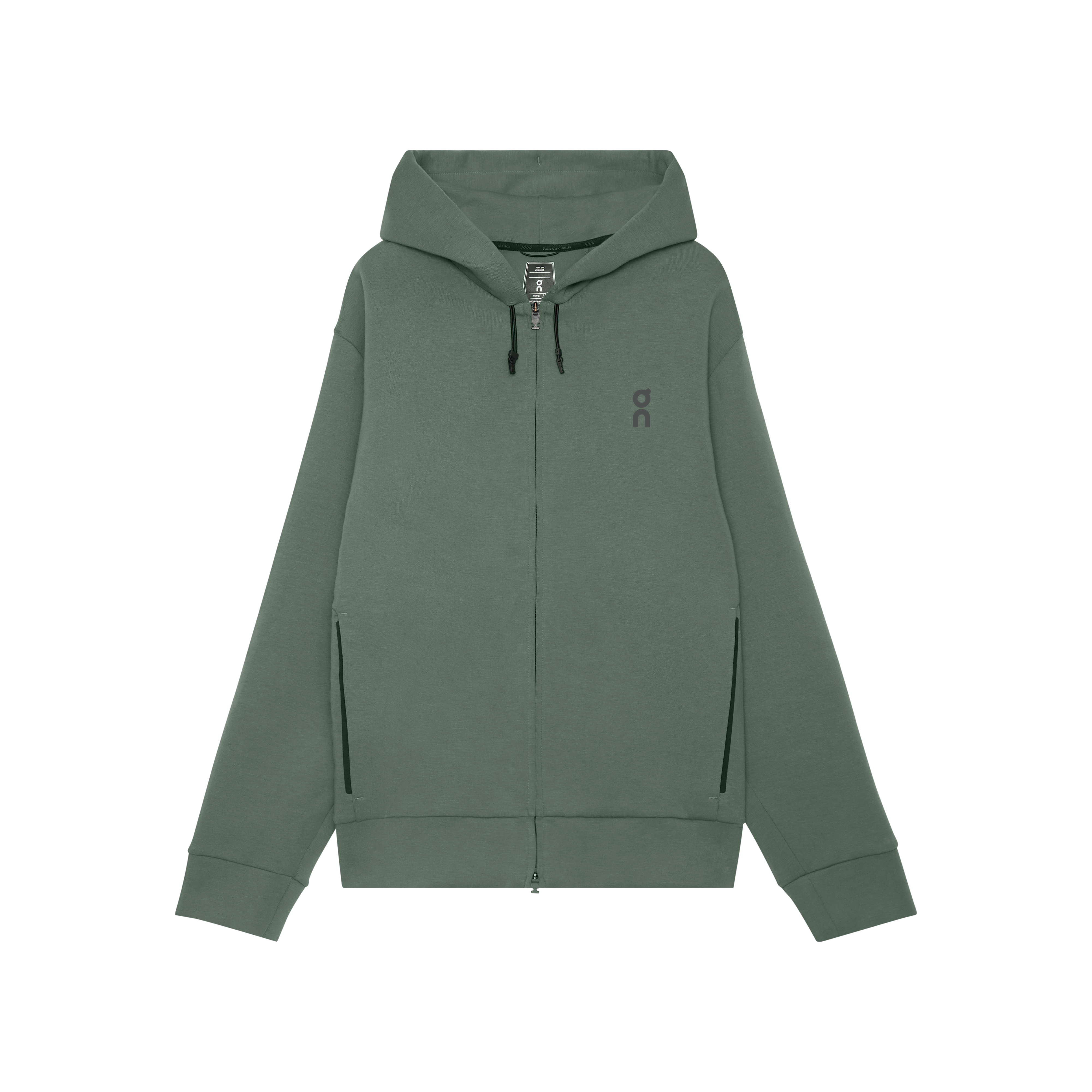 On Focus Tech Zip Hoodie Olive