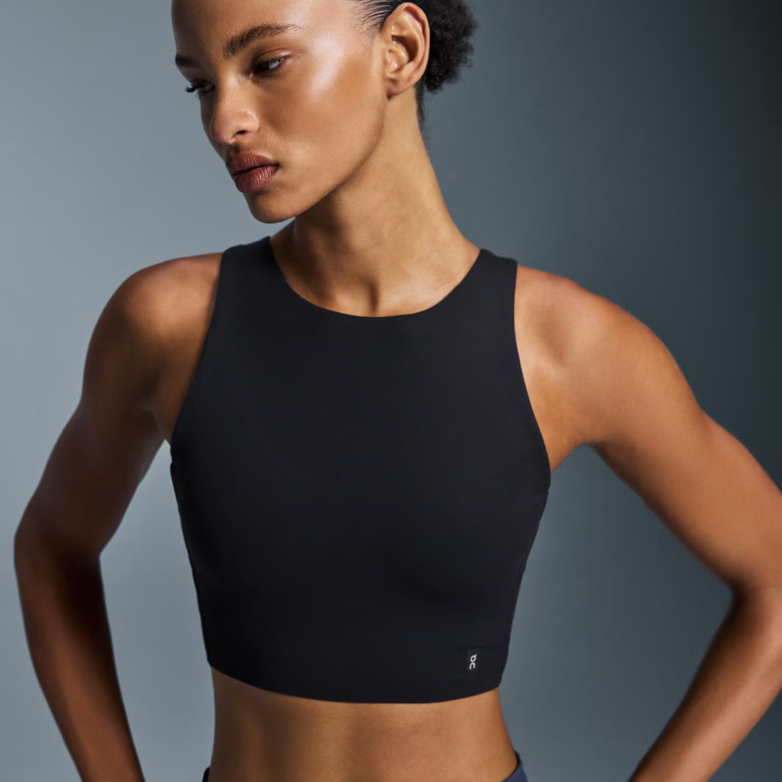 On Core 2-In-1 Crop Black (Women'S)