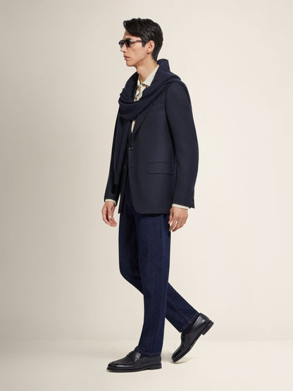 Zegna Navy Blue 15Milmil15 Wool Jacket