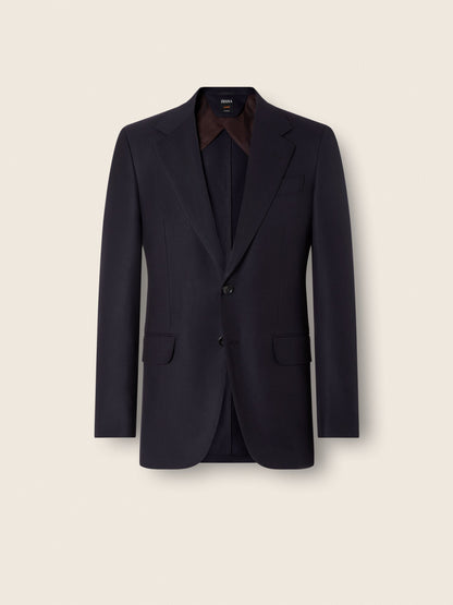 Zegna Navy Blue 15Milmil15 Wool Jacket