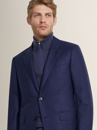Zegna Dark Blue 15Milmil15 Wool Suit