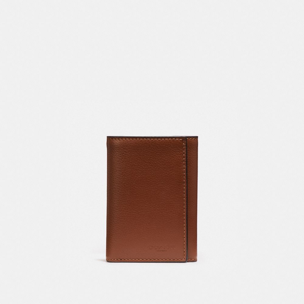 Coach Trifold Wallet Saddle