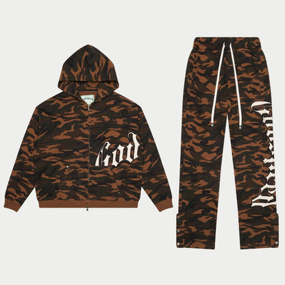 Godspeed OG Logo Sweatsuit (Brown Camo)
