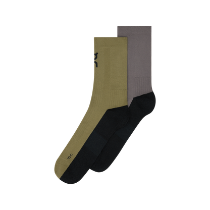 On Trail Sock High 2P Olive | Eclipse