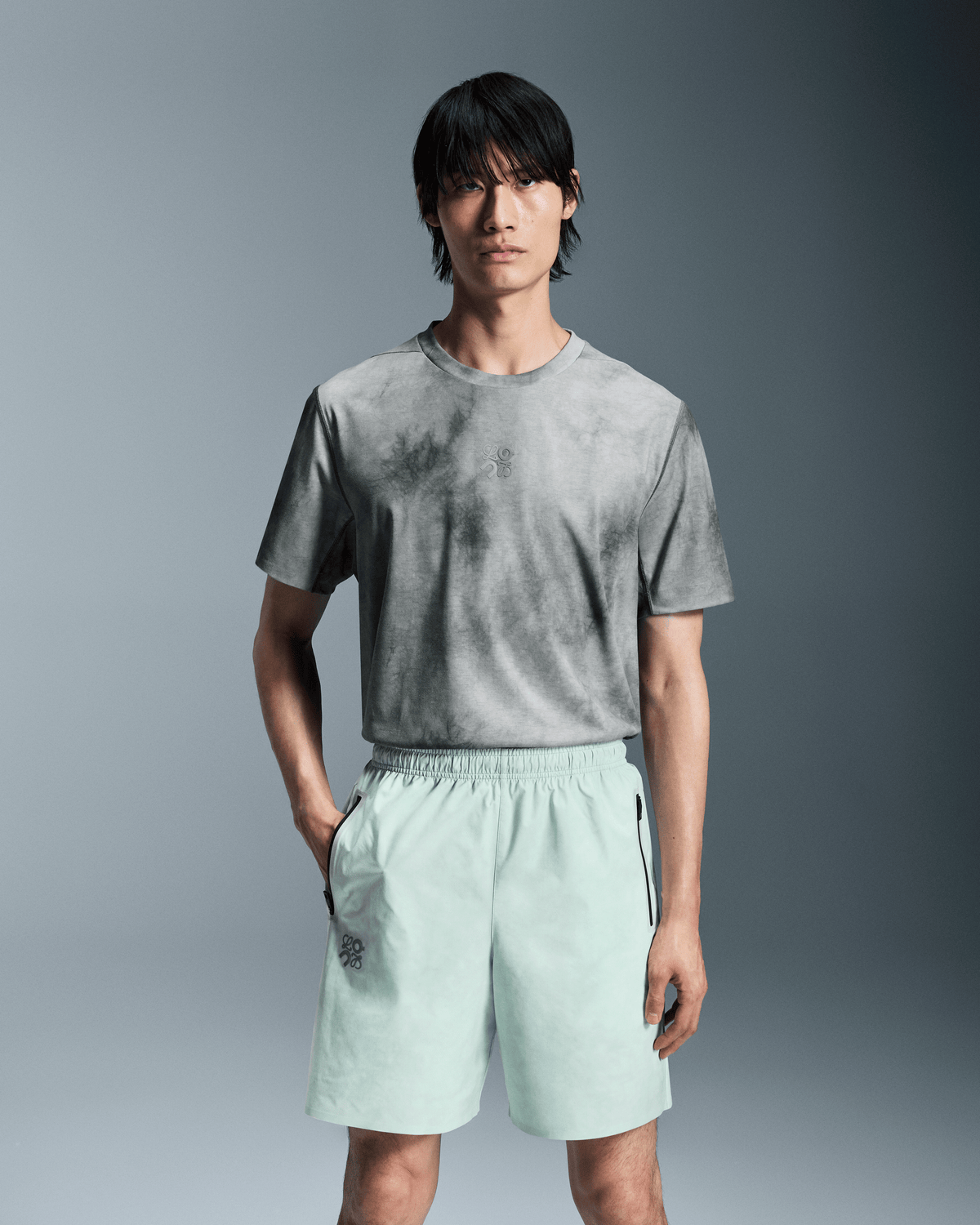 On Mid Length Shorts Loewe White | Multicolor