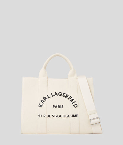 KarlLagerfeld Rue St-Guillaume Medium Tote Bag Natural