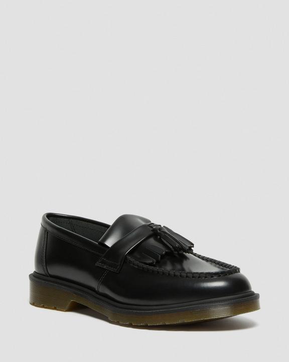 Dr. Martens Adrian Smooth Leather Tassel Loafers Black - Mens