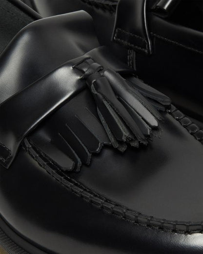 Dr. Martens Adrian Smooth Leather Tassel Loafers Black - Mens