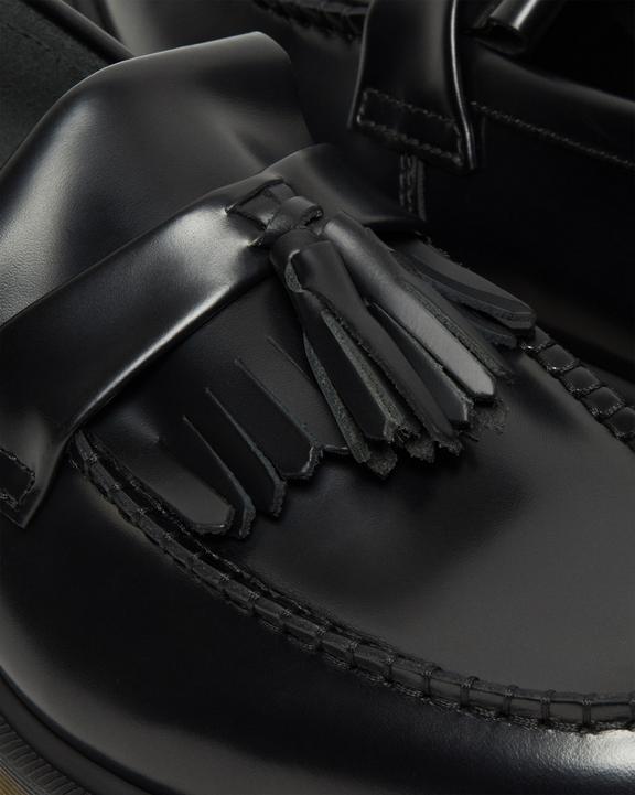 Dr. Martens Adrian Smooth Leather Tassel Loafers Black - Mens