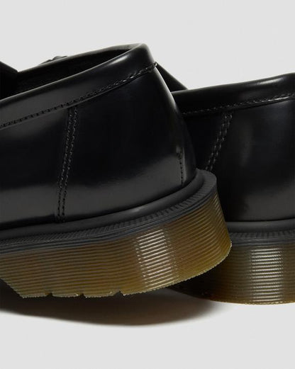 Dr. Martens Adrian Smooth Leather Tassel Loafers Black - Womens