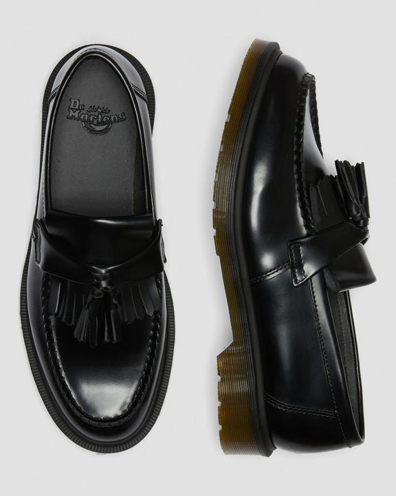 Dr. Martens Adrian Smooth Leather Tassel Loafers Black - Womens