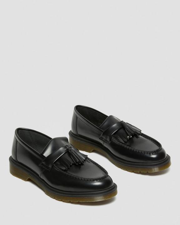 Dr. Martens Adrian Smooth Leather Tassel Loafers Black - Mens