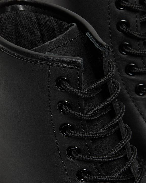 1460 Slip Resistant Leather Lace Up Boots - Black - Mens