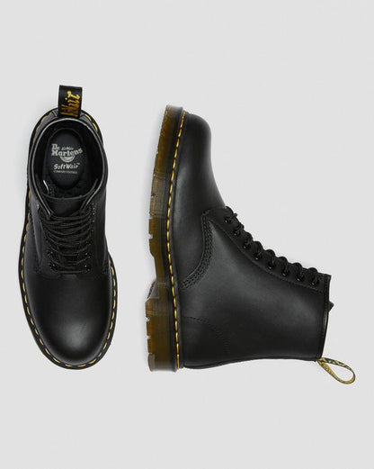 1460 Slip Resistant Leather Lace Up Boots - Black - Mens