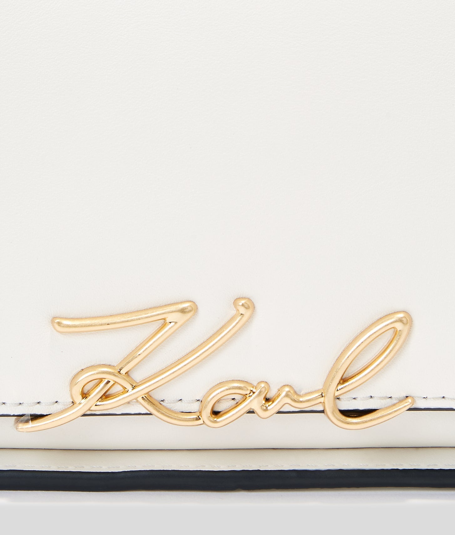 KarlLagerfeld Ksignature Two-Way Crossbody Bag Off White