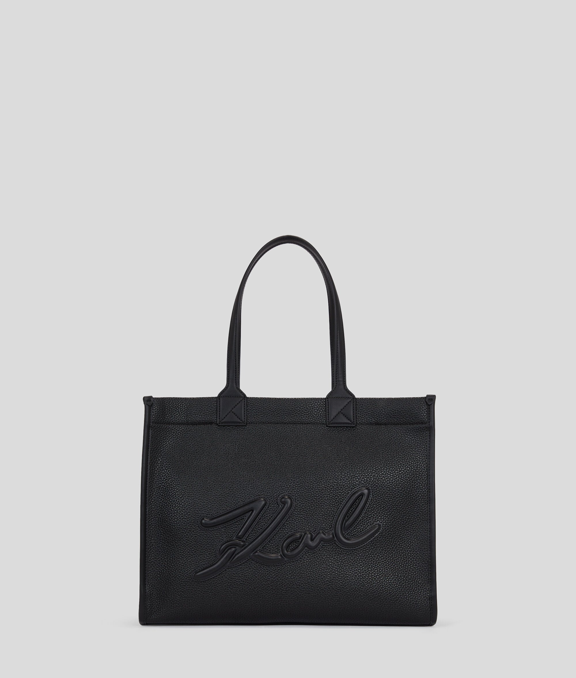 K/Skuare Grainy Large Tote Bag Black Black