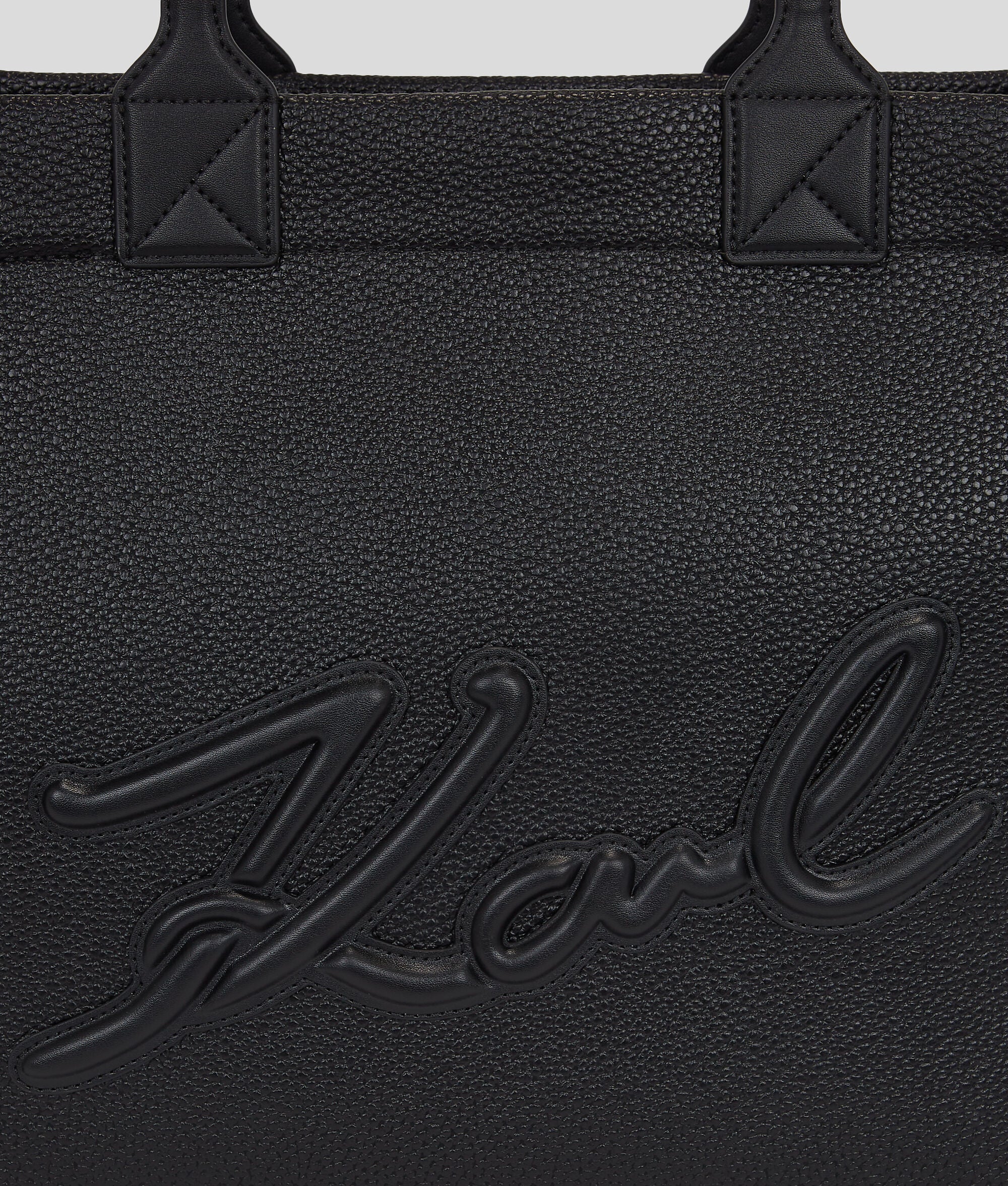K/Skuare Grainy Large Tote Bag Black Black