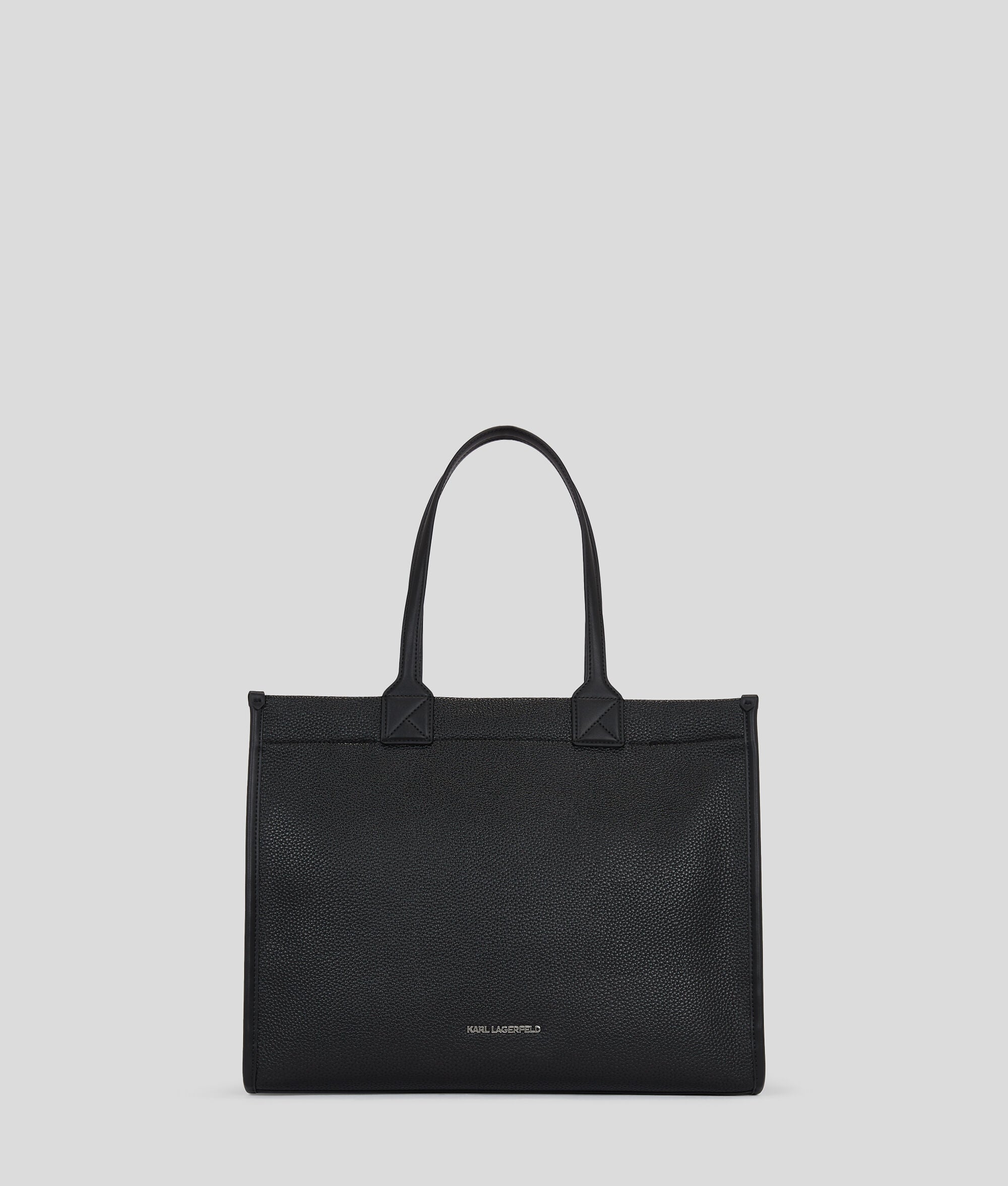 K/Skuare Grainy Large Tote Bag Black Black