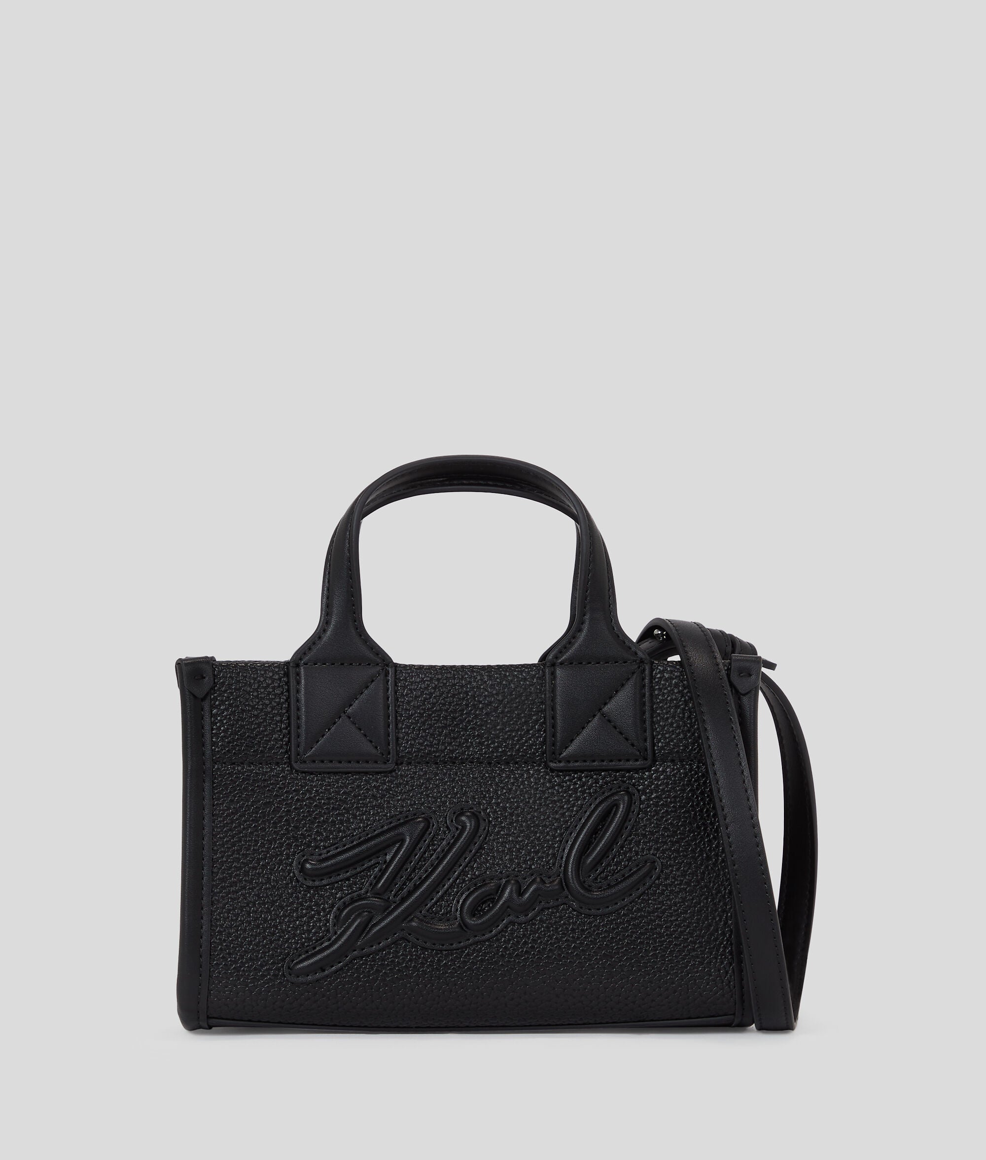 K/Skuare Grainy Small Tote Bag Black Black