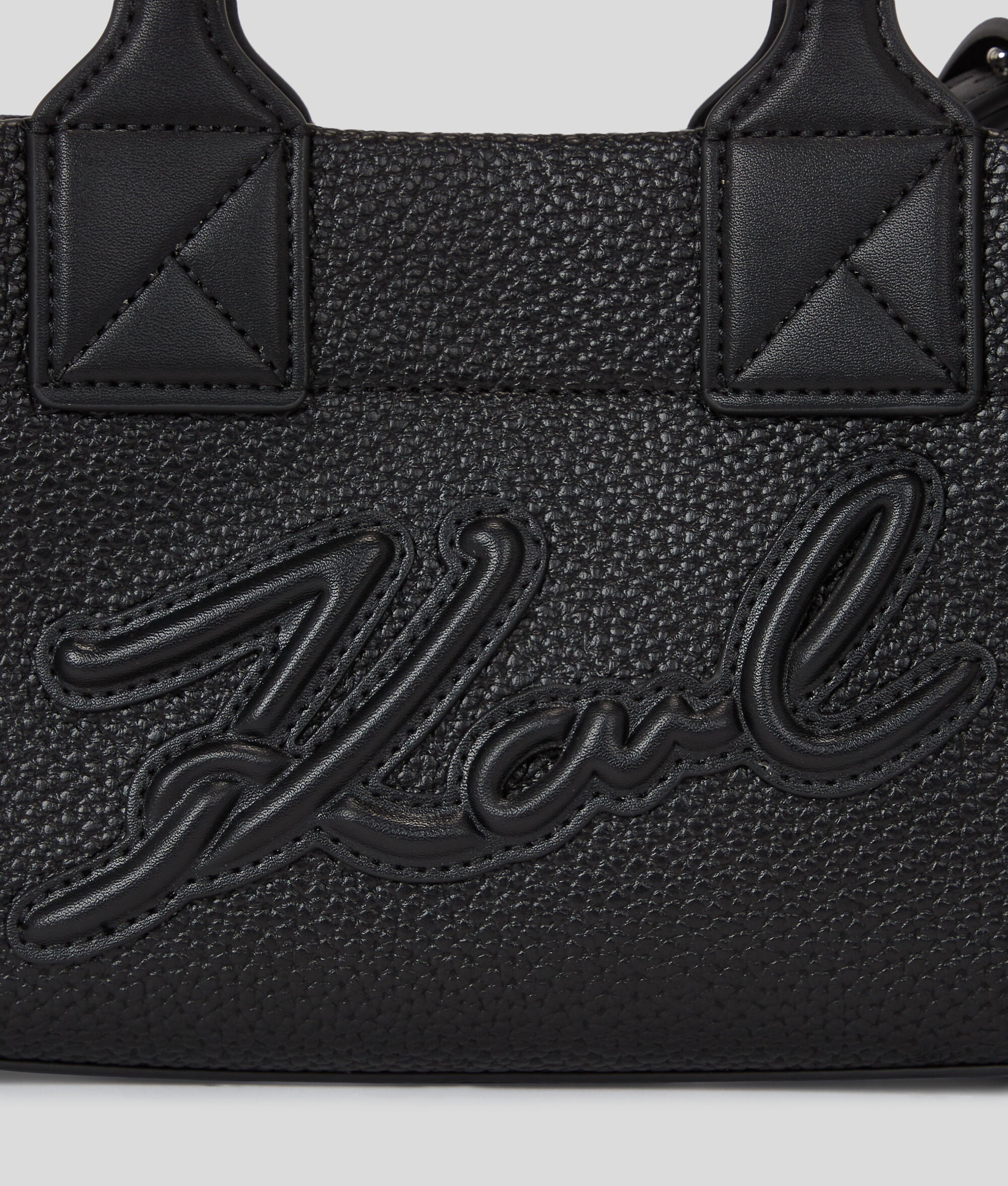 K/Skuare Grainy Small Tote Bag Black Black