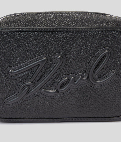 KarlLagerfeld Kskuare Grainy Camera Bag Black
