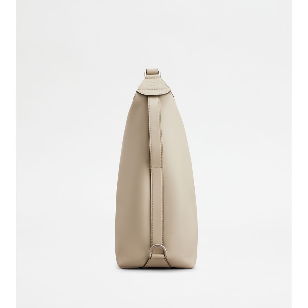 Tods Tods Meda Bag In Leather Small Off White