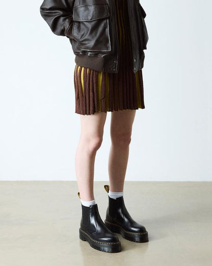 Dr Martens Smooth Leather Platform Chelsea Boots - Black