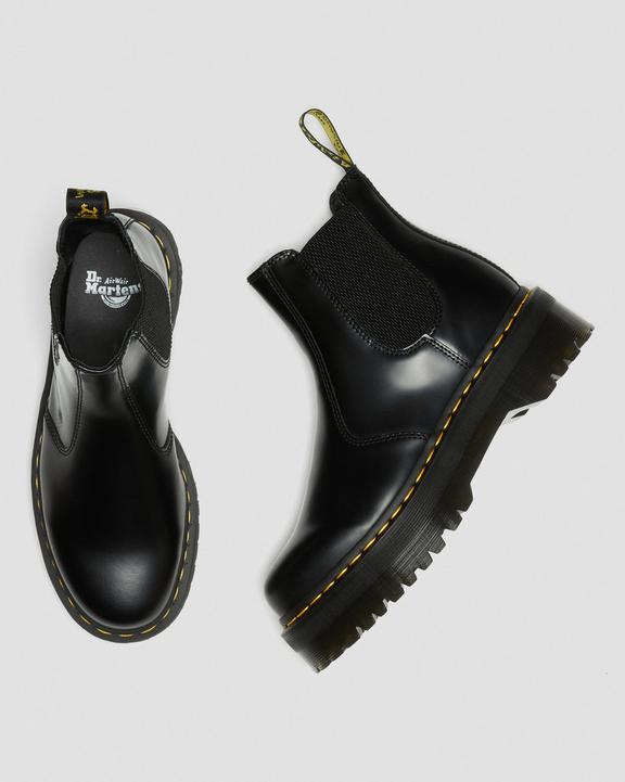 Dr Martens Smooth Leather Platform Chelsea Boots - Black