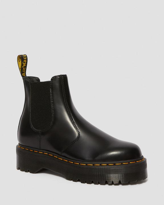Dr Martens Smooth Leather Platform Chelsea Boots - Black