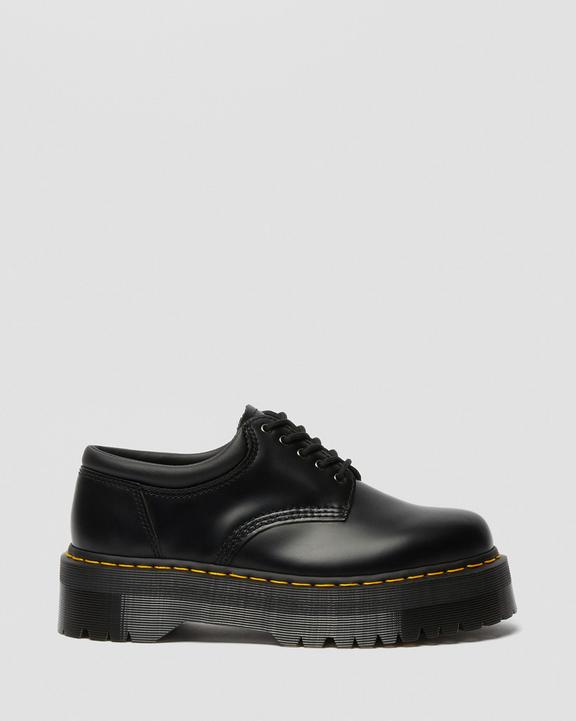 Dr. Martens 8053 Leather Platform Casual Shoes Black - Womens