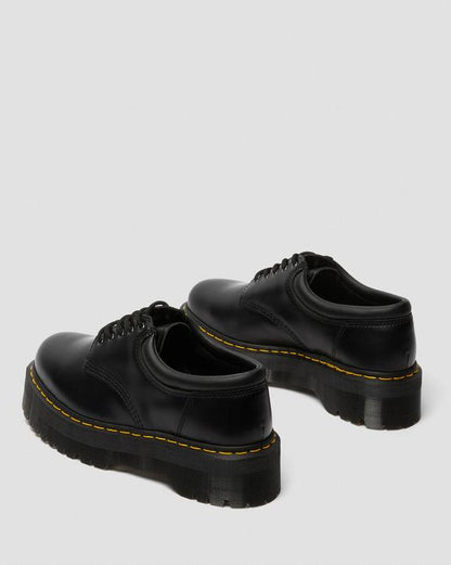 Dr. Martens 8053 Leather Platform Casual Shoes Black - Womens