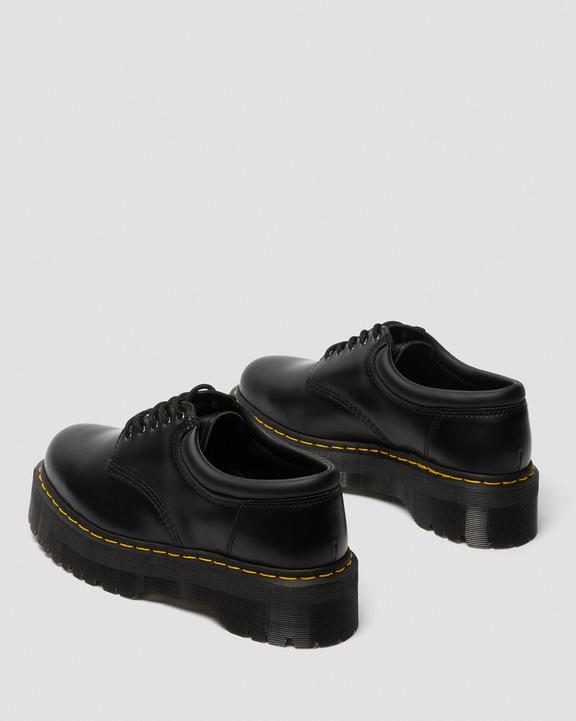 Dr. Martens 8053 Leather Platform Casual Shoes Black - Womens