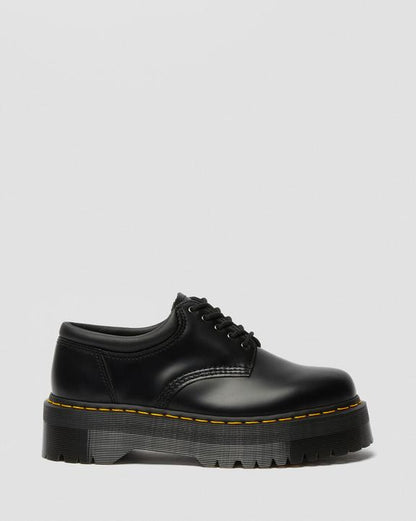 Dr Martens Leather Platform Casual Shoes - Black