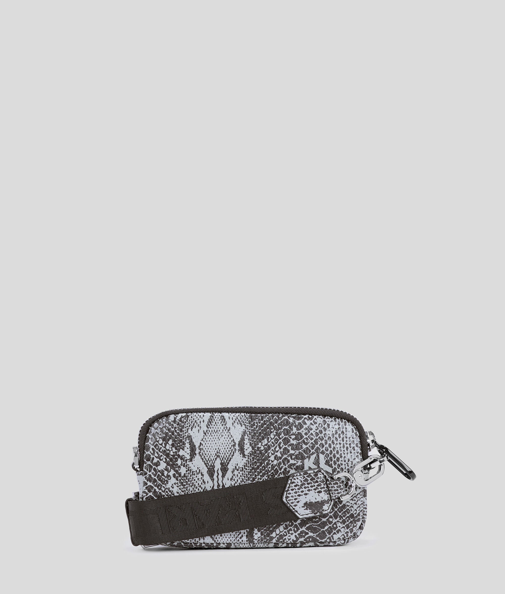 Snake-Effect Mini Crossbody Bag Grey Snake Grey Snake