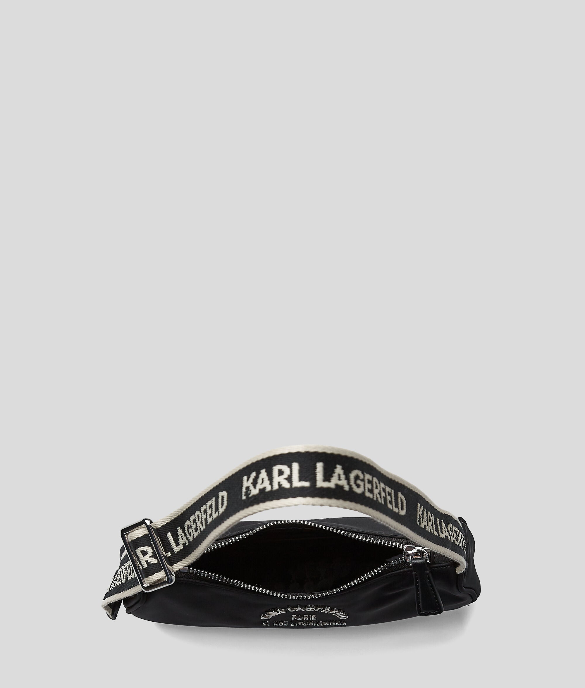 Rue St-Guillaume Metal Logo Shoulder Bag Black Black