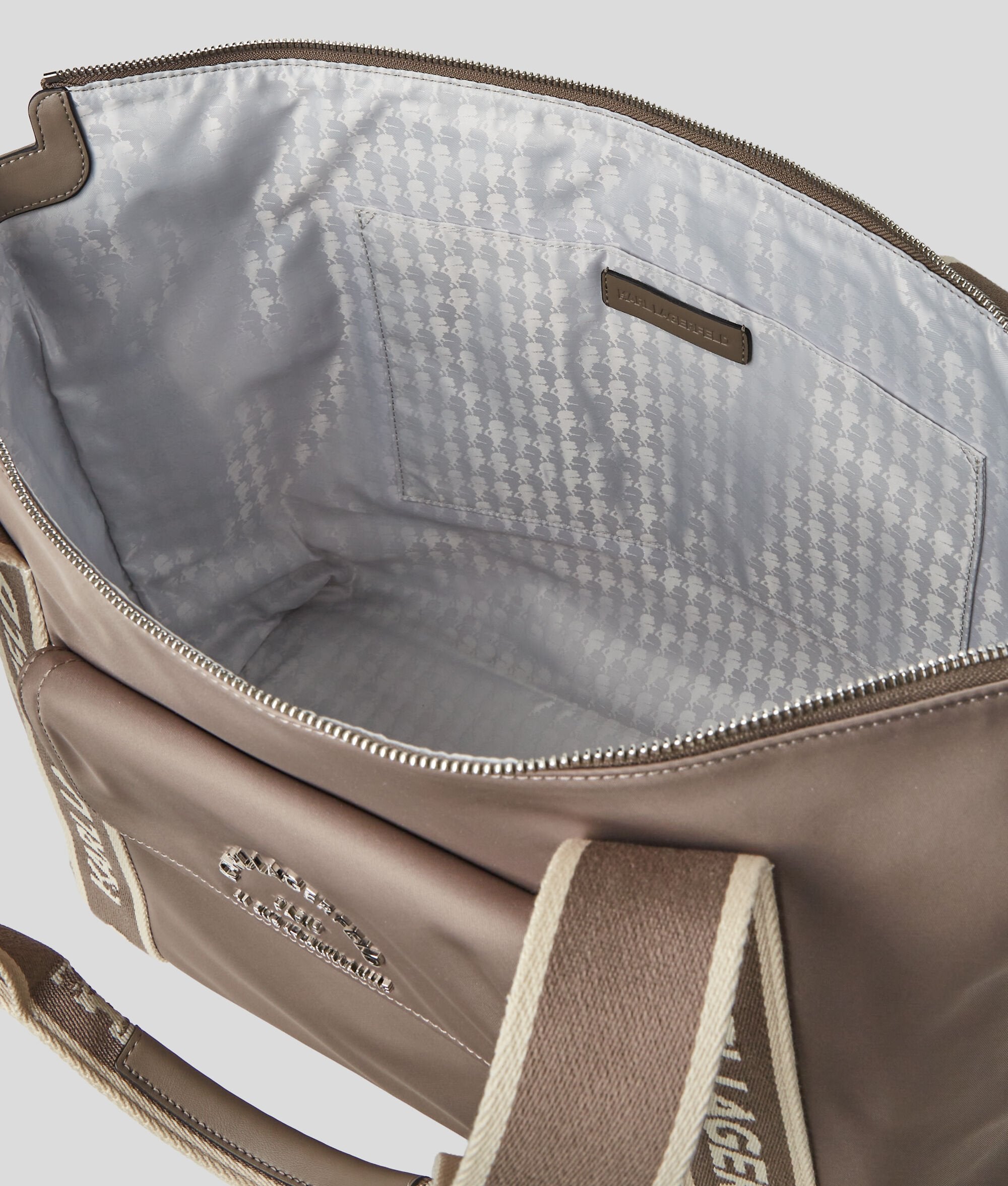 Rue St-Guillaume Metal Large Tote Bag Ash Grey Ash Grey