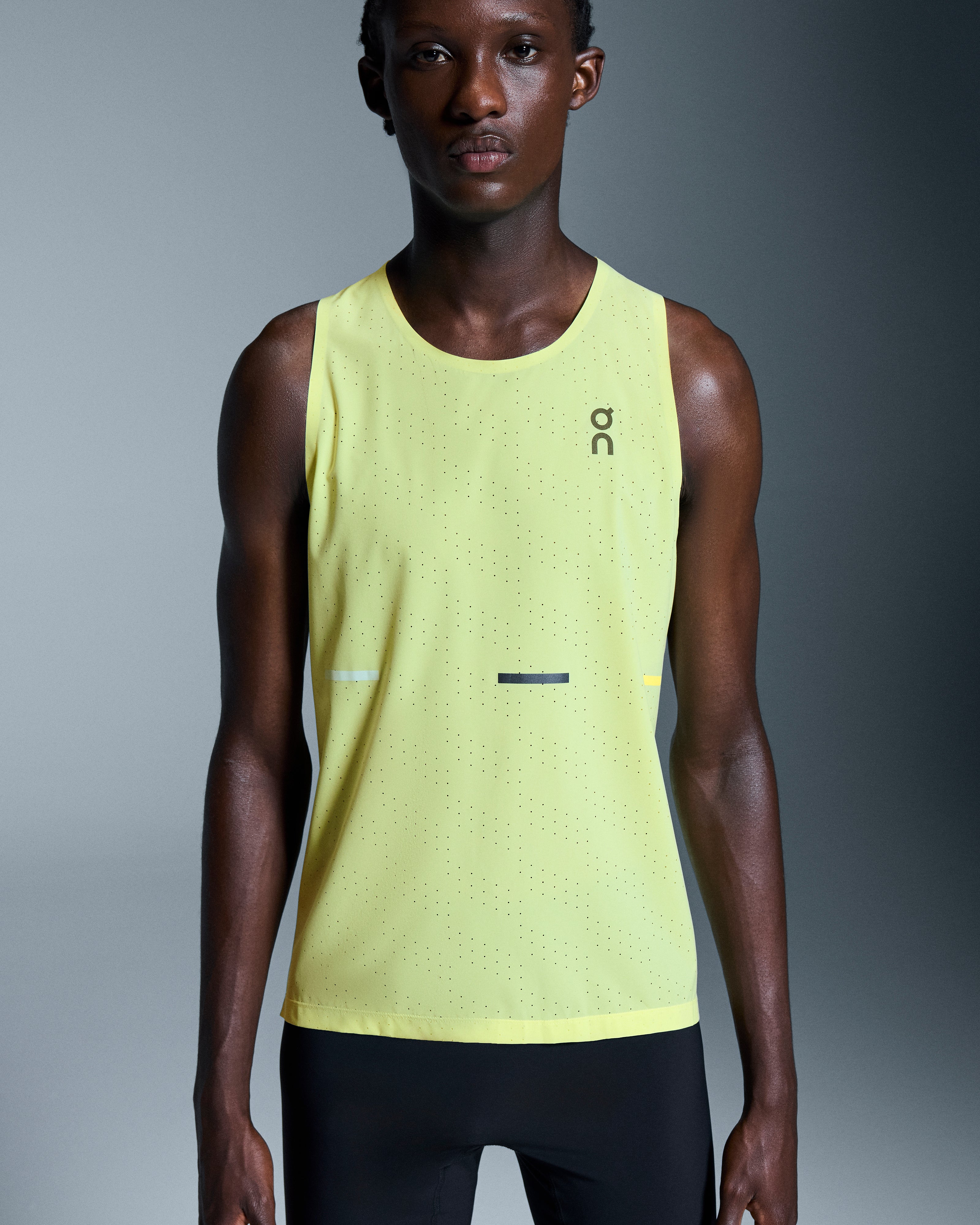 On Race Singlet Limelight