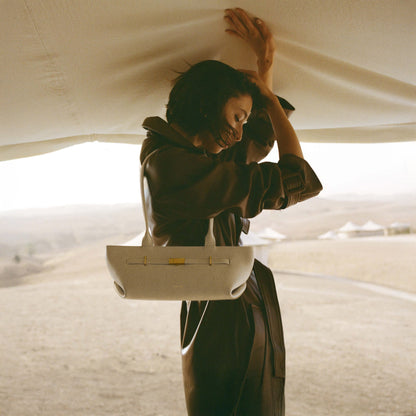 DeMellier The New York Shoulder off-white small grain