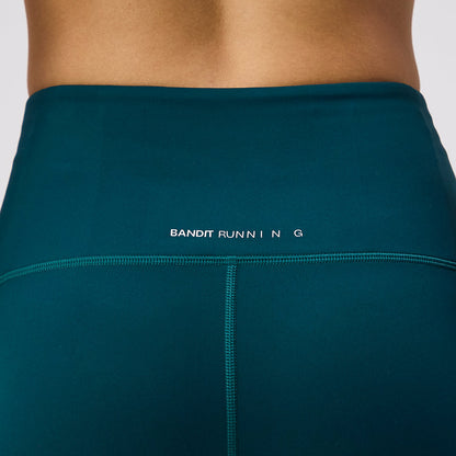 Bandit Stamina High Waist 5 Womens Compression Shorts Pine