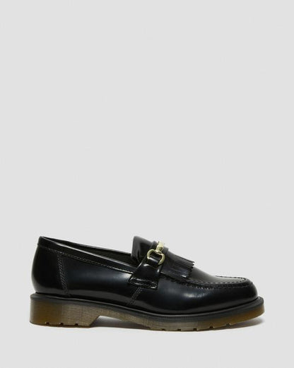 Dr. Martens Adrian Snaffle Smooth Leather Kiltie Loafers Black - Mens