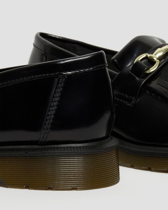 Dr. Martens Adrian Snaffle Smooth Leather Kiltie Loafers Black - Mens