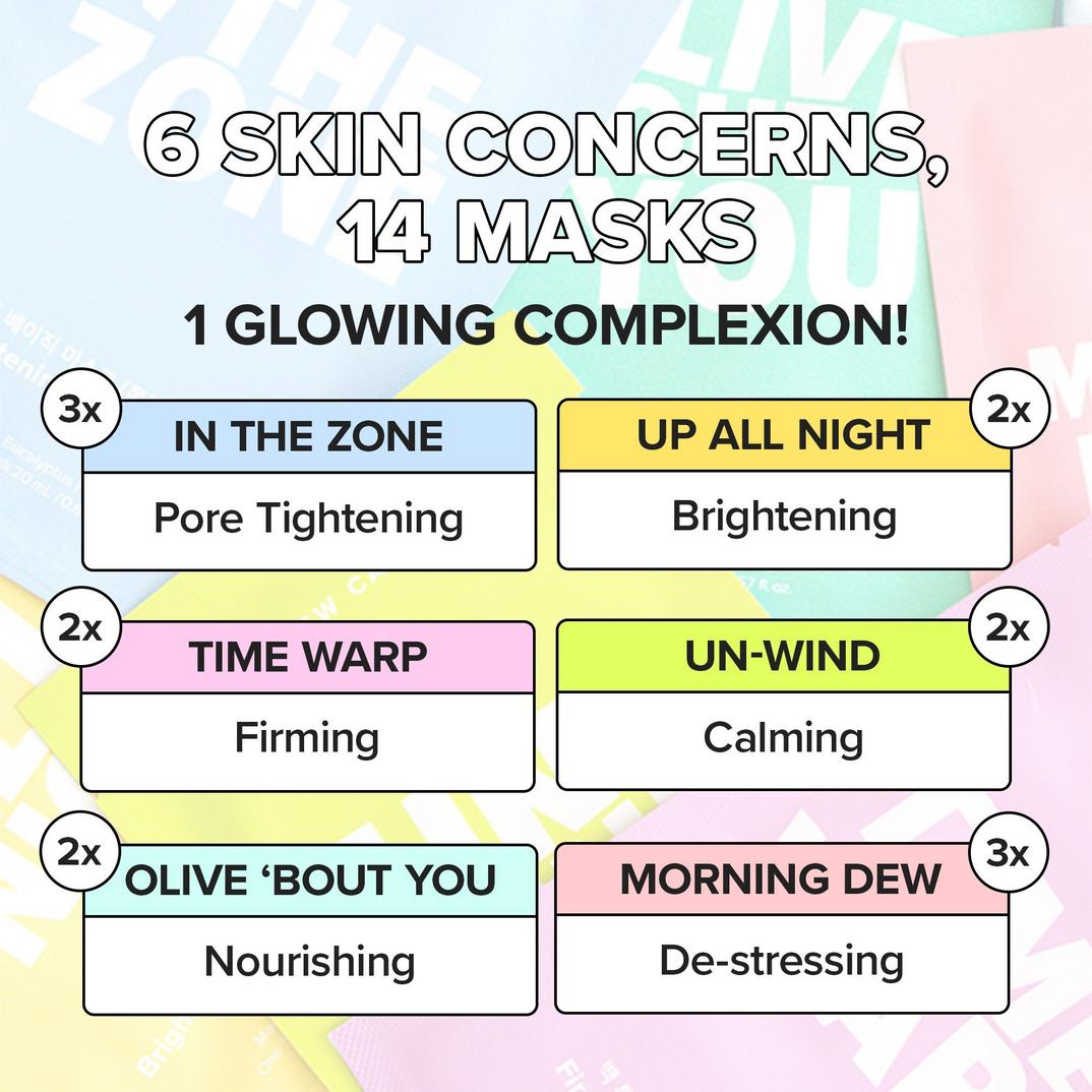 I Dew Care Let's Get Sheet Faced Sheet Mask Set