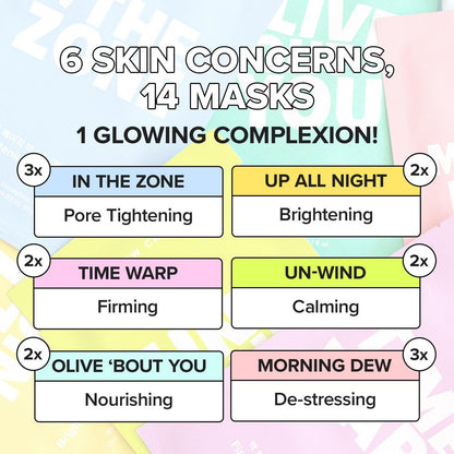 I Dew Care Let's Get Sheet Faced Sheet Mask Set