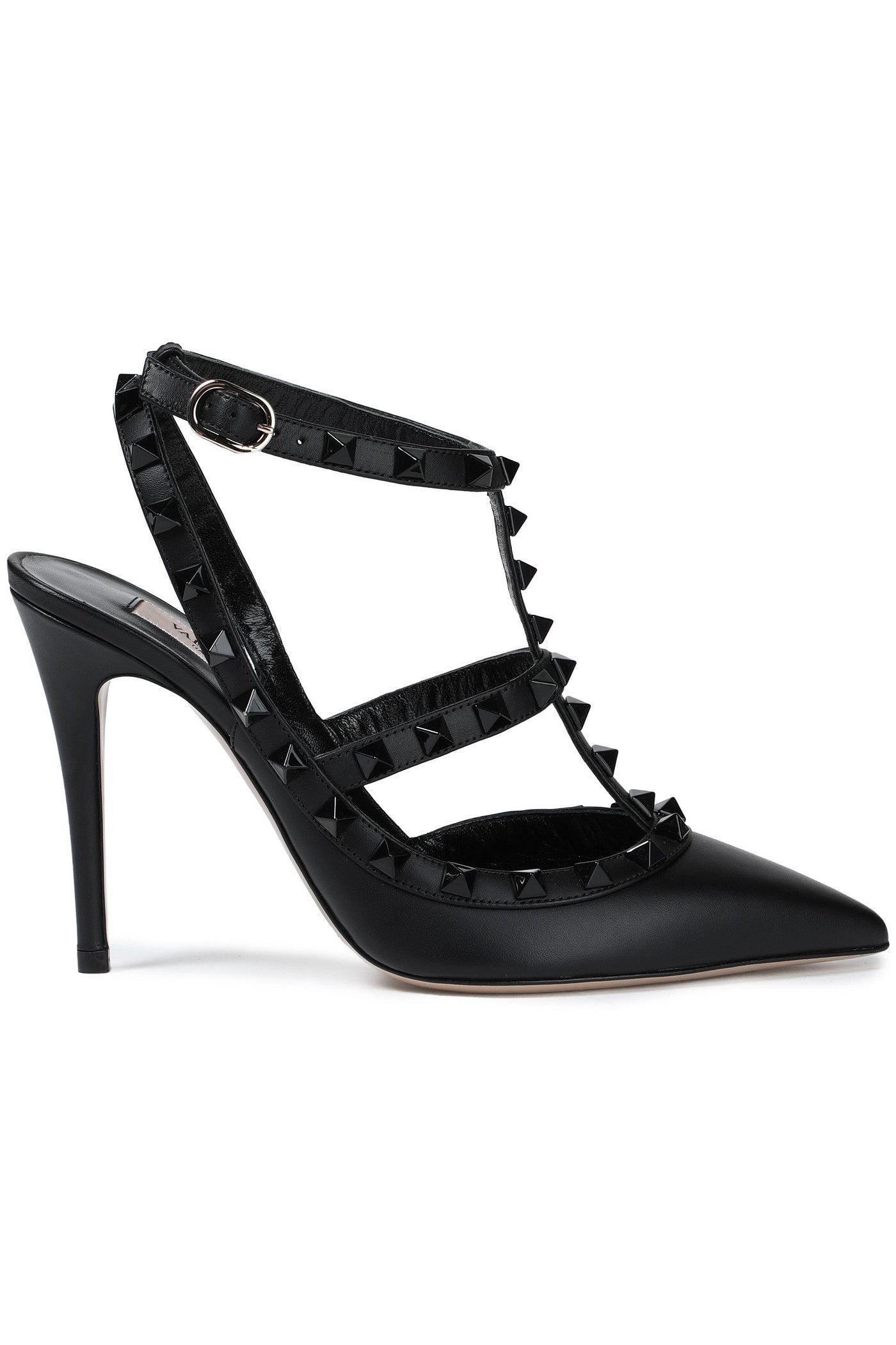 Valentino Garavani Rockstud Leather Pumps Black Women's