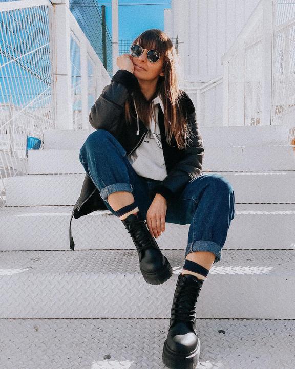 Dr. Martens Vegan Jadon Ii Boot Mono Platforms Black - Womens