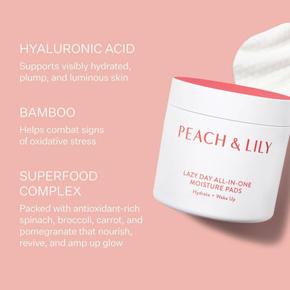 PEACH & LILY Lazy Day All-In-One Moisture Pads